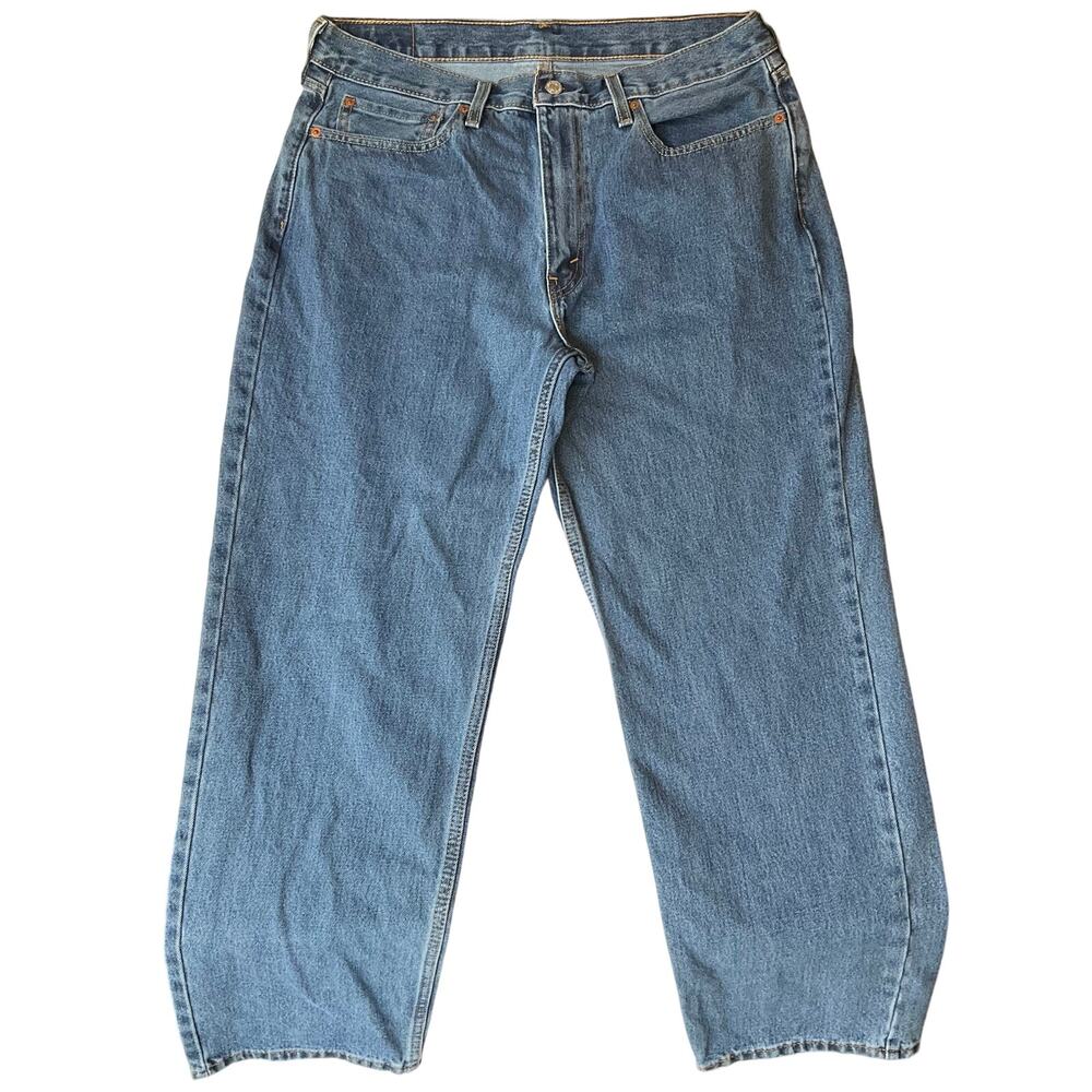 Levi’s Men Jeans 550 Size W36xL30 Blue Straight Leg Mid Rise
